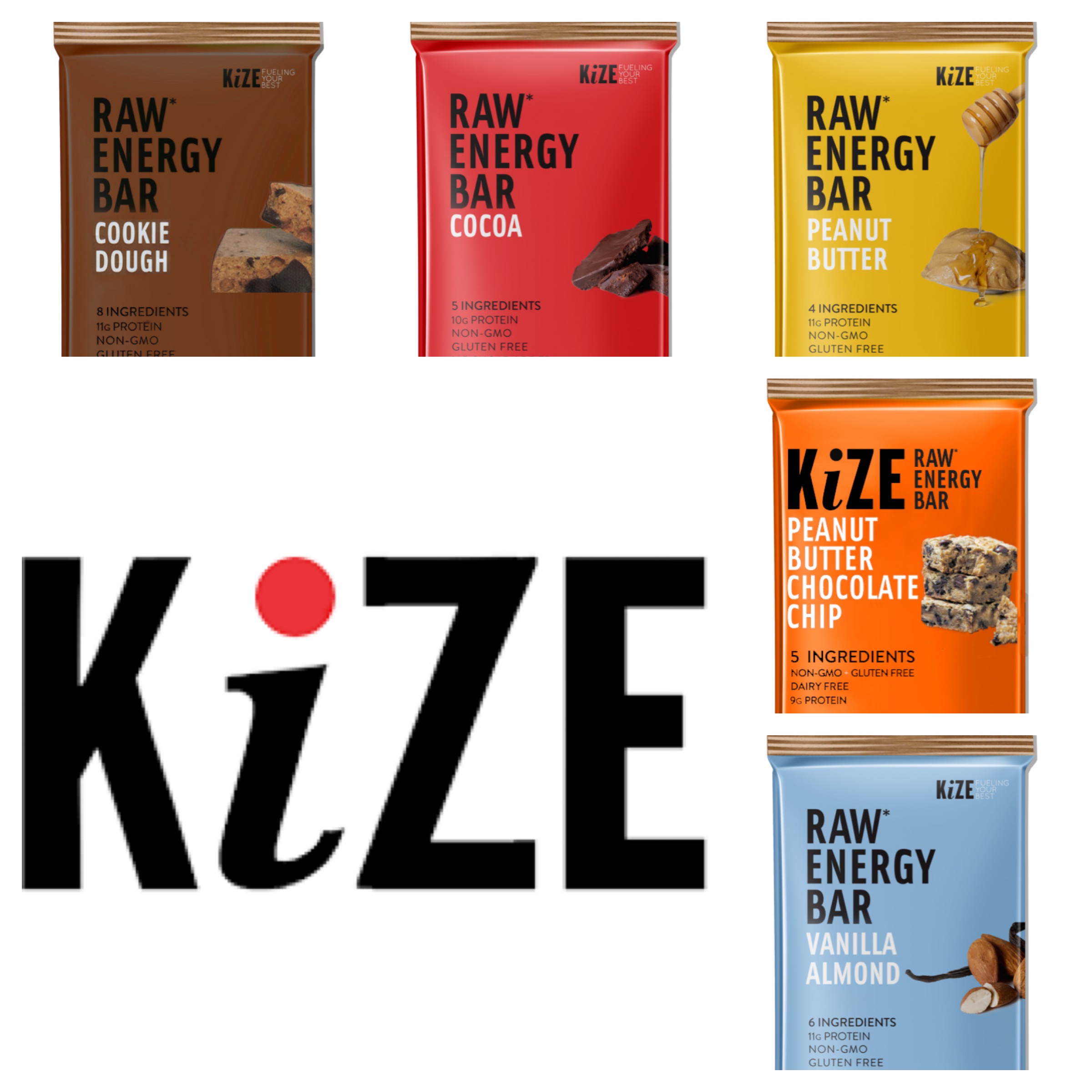 Kize Raw Energy Bars- Variety Pack Product Photo